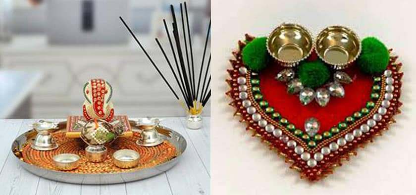 Decorative pooja thali Diyfashionstudio