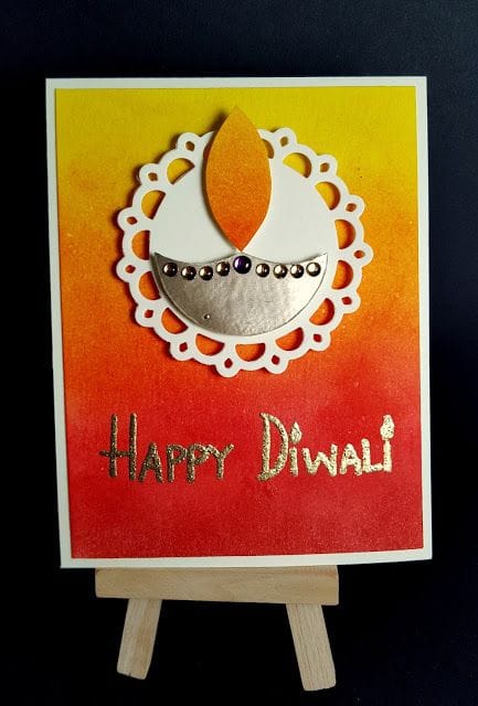 Handmade Diwali greeting Card